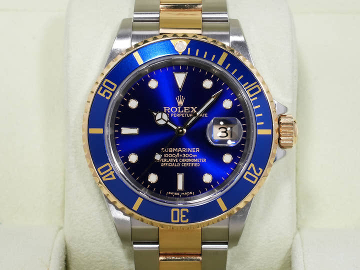 Rolex Submariner Date Ref. 16613 Stainless Steel/Yellow Gold Blue Dial