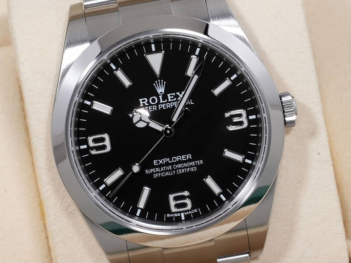 Rolex Explorer I Ref. 214270 Stainless Steel Black Dial