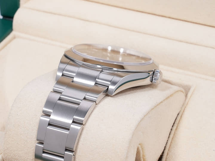Rolex Explorer I, Mirror Black Dial, Ref. 214270, Stainless Steel