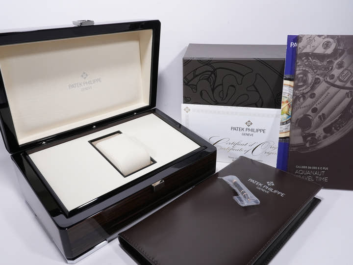 パテックフィリップ アクアノート Ref.5164R-001 ローズゴールド ブラウン エンボス文字盤