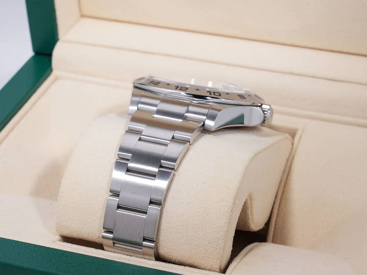 ロレックス エクスプローラーII Ref.216570 ステンレススチール ブラック文字盤 オイスターブレスレット 美品 prfqx3jw