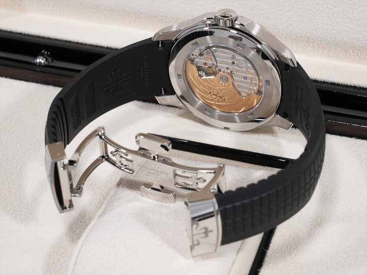 パテックフィリップ アクアノート トラベルタイム Ref.5164A-001 ステンレススチール ブラック文字盤