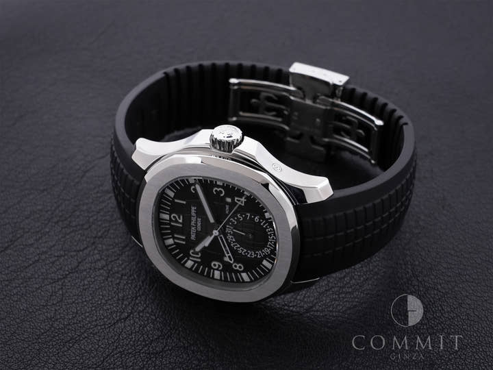 パテックフィリップ アクアノート トラベルタイム Ref.5164A-001 ステンレススチール ブラック文字盤