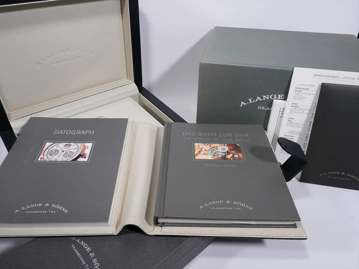 A.ランゲ&ゾーネ ダトグラフ Ref.403.035 PT ブラック文字盤 美品 2a3jqieh