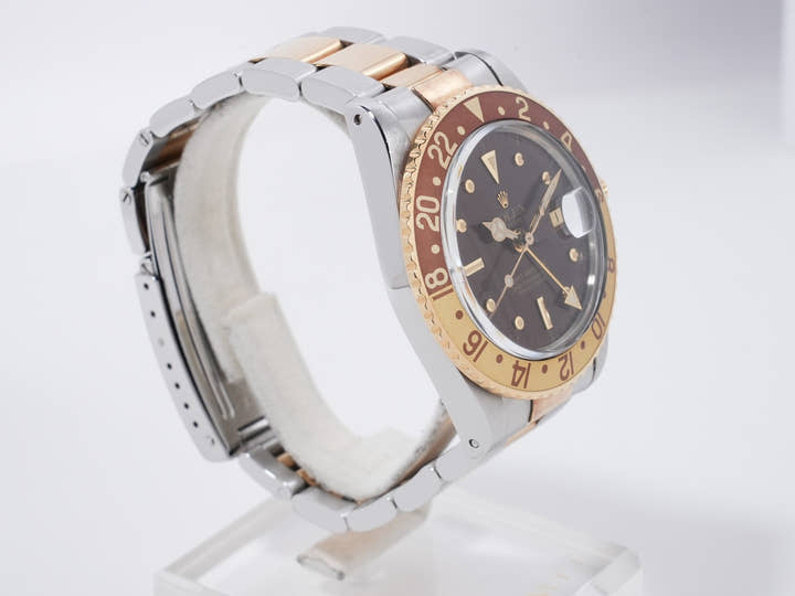 Rolex GMT-Master Ref. 1675/3 Stainless Steel/Yellow Gold Brown Dial Oyster Bracelet