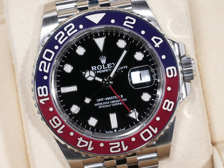 ロレックス GMTマスターII Ref.126710BLRO ステンレススチール ブラック文字盤 ジュビリーブレスレット