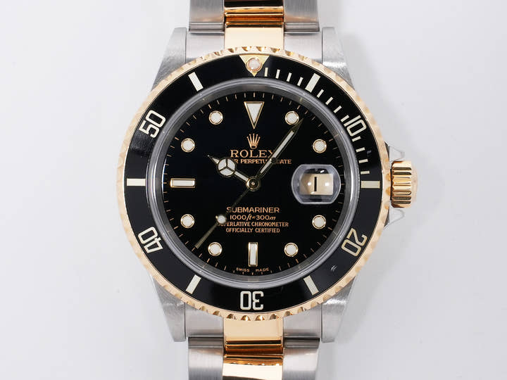 ロレックス サブマリーナー デイト Ref.16613LN ステンレススチール/イエローゴールド ブラック文字盤