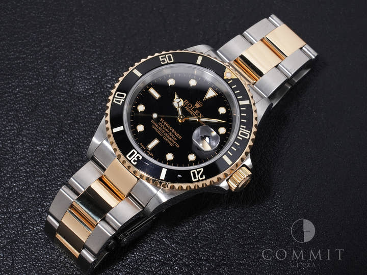 ロレックス サブマリーナー デイト Ref.16613LN ステンレススチール/イエローゴールド ブラック文字盤