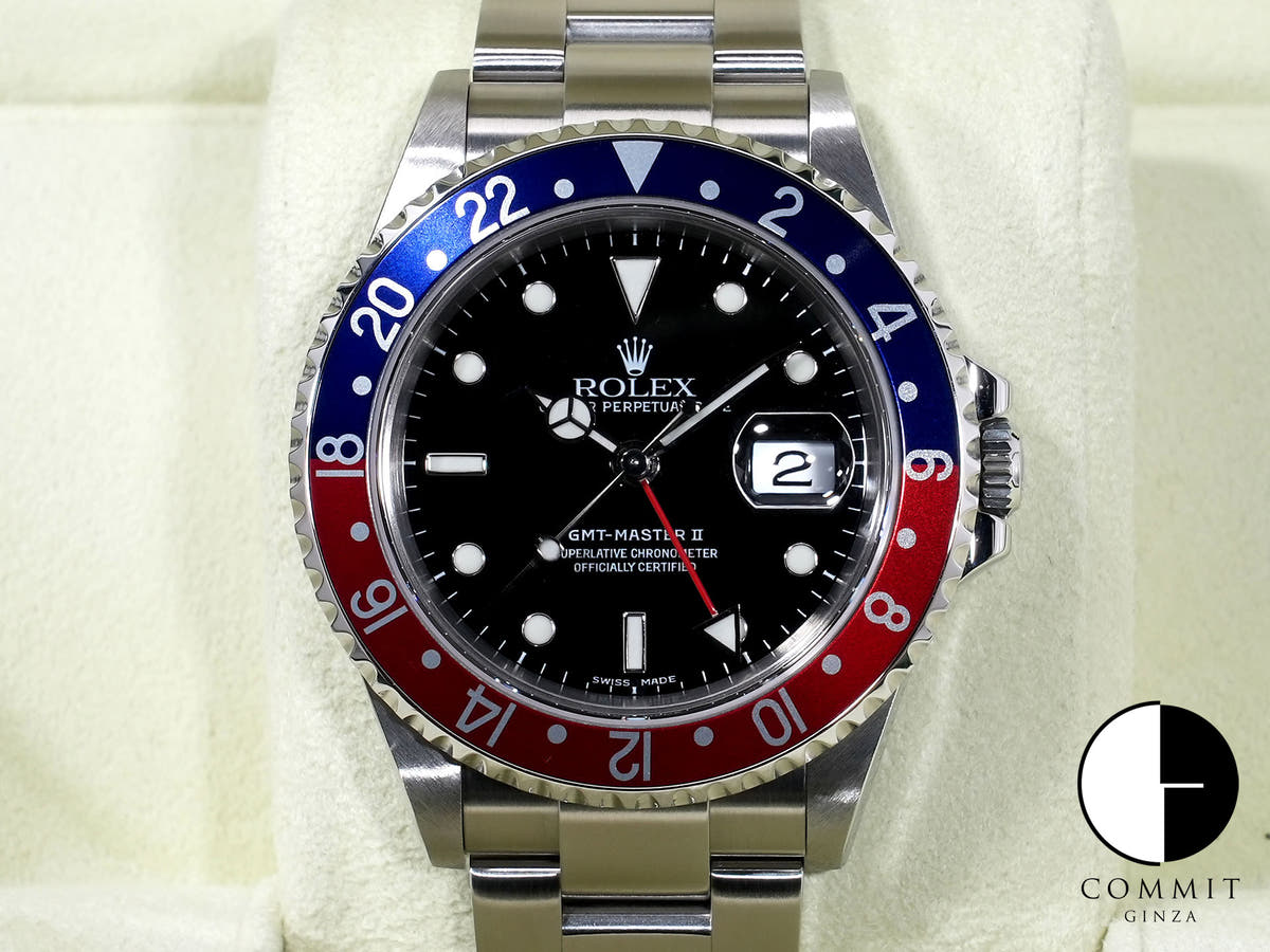 Rolex GMT-Master II Ref. 16710 Stainless Steel Black Dial Oyster Bracelet