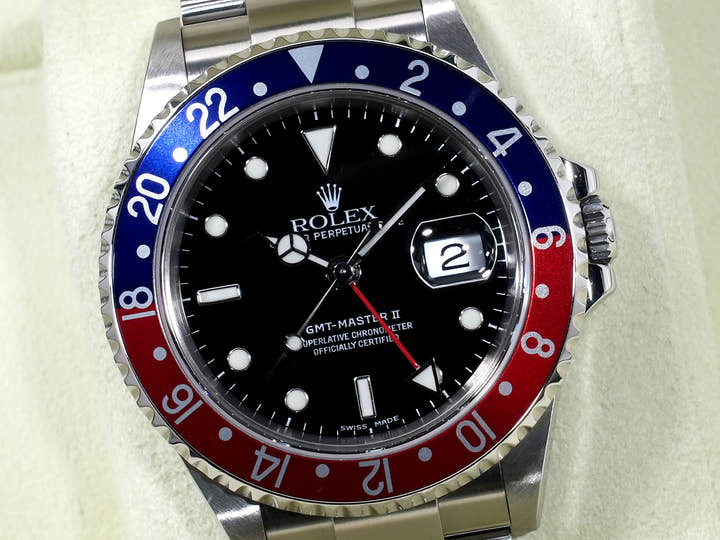 Rolex GMT-Master II Ref. 16710 Stainless Steel Black Dial Oyster Bracelet