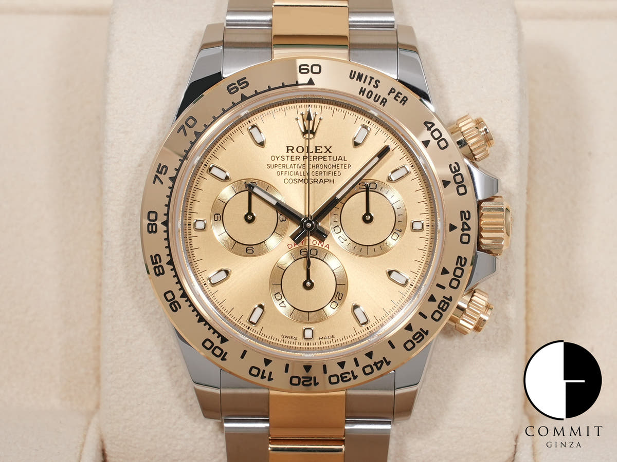 ロレックス デイトナ Ref.116503 ステンレススチール/イエローゴールド シャンパン文字盤 美中古 dq2oa9of