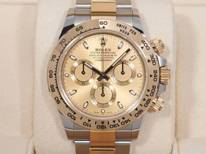 ロレックス デイトナ Ref.116503 ステンレススチール/イエローゴールド シャンパン文字盤 美中古 dq2oa9of