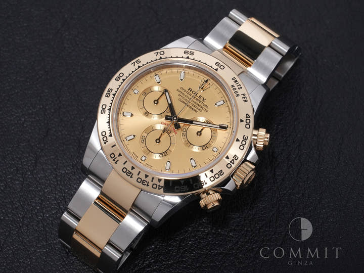 ロレックス デイトナ Ref.116503 ステンレススチール/イエローゴールド シャンパン文字盤 美中古 dq2oa9of