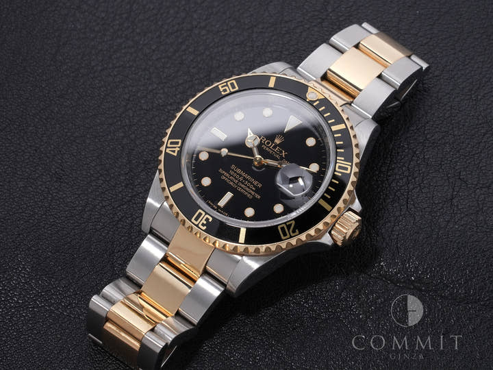 ロレックス サブマリーナー デイト Ref.16613LN ステンレススチール/イエローゴールド ブラック文字盤 中古 wcpoyf3s