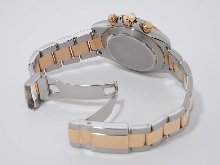 ロレックス デイトナ Ref.116523NG ステンレススチール/イエローゴールド シェルx10Pダイヤモンド文字盤 中古 h9nozq5u