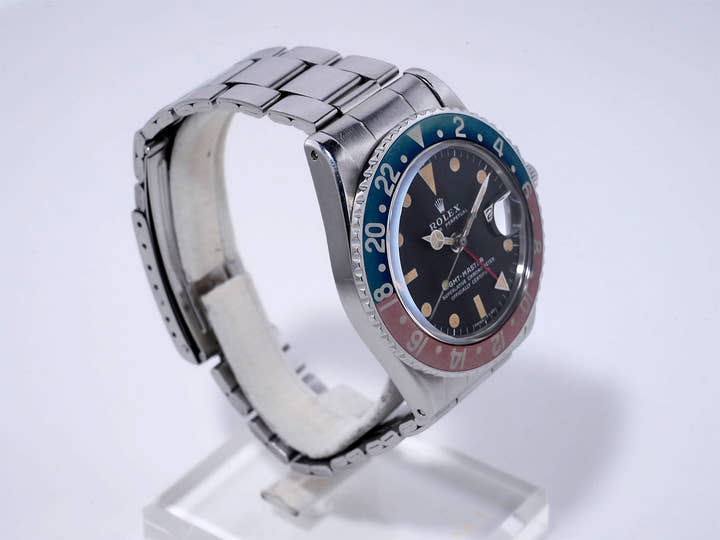 ロレックス GMTマスター Ref.1675 ステンレススチール ブラック文字盤 オイスターブレスレット