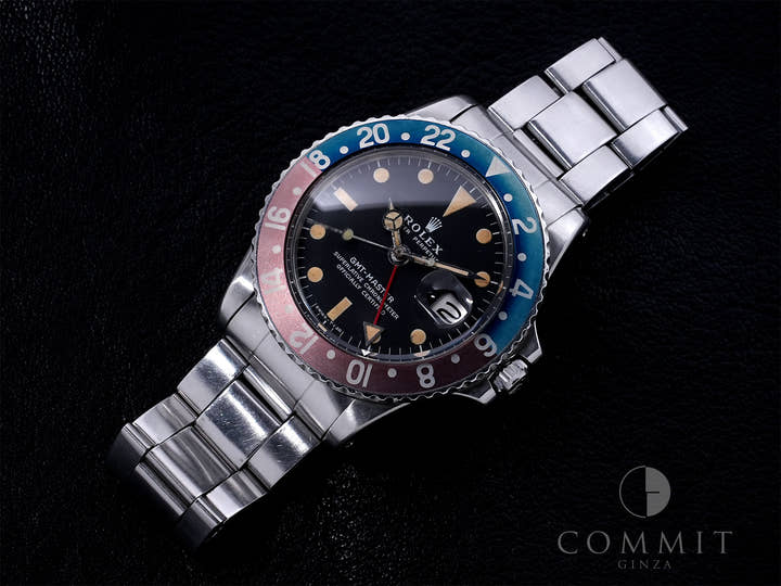 ロレックス GMTマスター Ref.1675 ステンレススチール ブラック文字盤 オイスターブレスレット