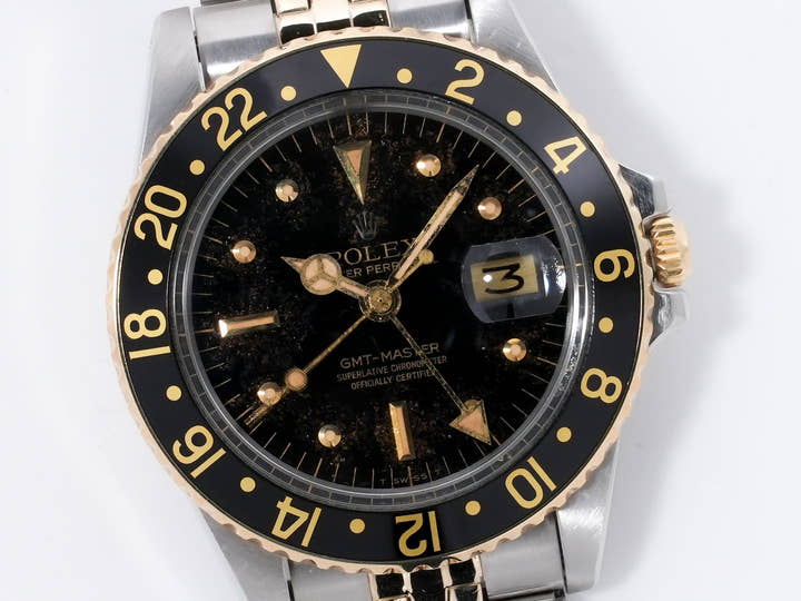 Rolex GMT-Master Ref. 1675/3 Stainless Steel/Yellow Gold Black Dial Jubilee Bracelet