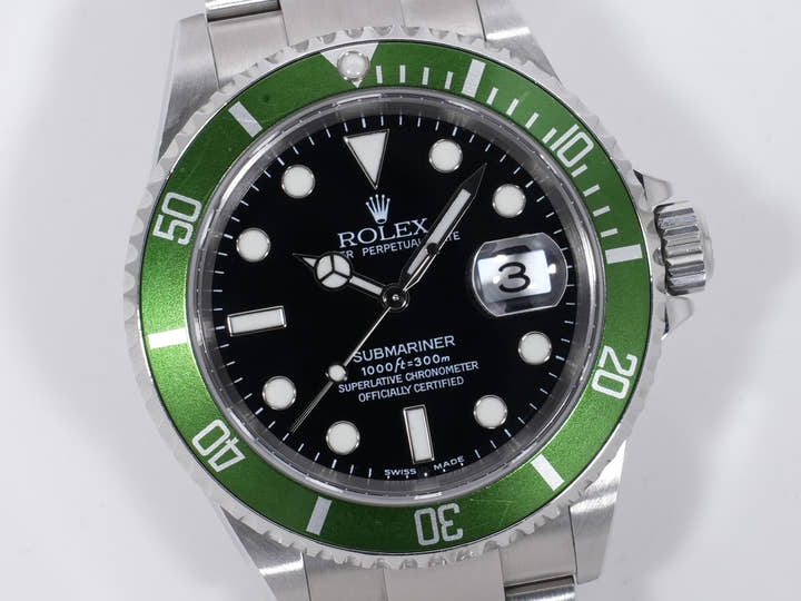 ロレックス サブマリーナー デイト Ref.16610LV ステンレススチール ブラック文字盤 中古 ioi967bs