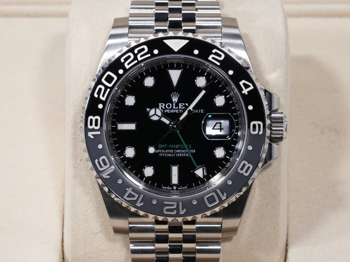 ロレックス GMTマスターII Ref.126710GRNR ステンレススチール ブラック文字盤 ジュビリーブレスレット