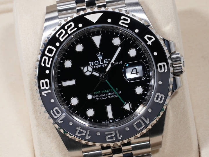 ロレックス GMTマスターII Ref.126710GRNR ステンレススチール ブラック文字盤 ジュビリーブレスレット
