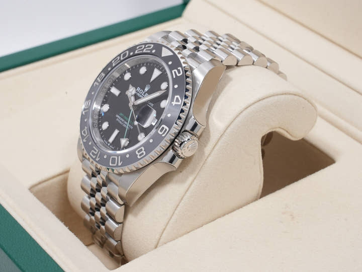 ロレックス GMTマスターII Ref.126710GRNR ステンレススチール ブラック文字盤 ジュビリーブレスレット