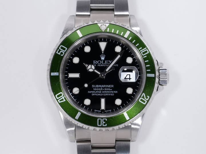 ロレックス サブマリーナー デイト Ref.16610LV ステンレススチール ブラック文字盤