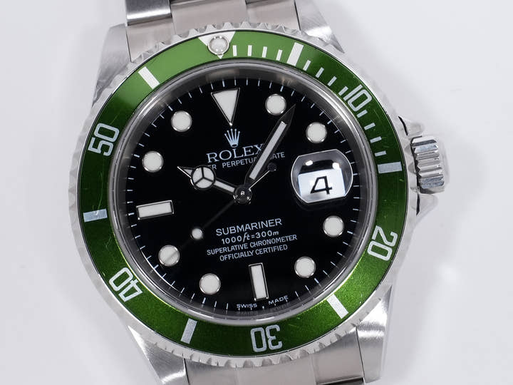 ロレックス サブマリーナー デイト Ref.16610LV ステンレススチール ブラック文字盤
