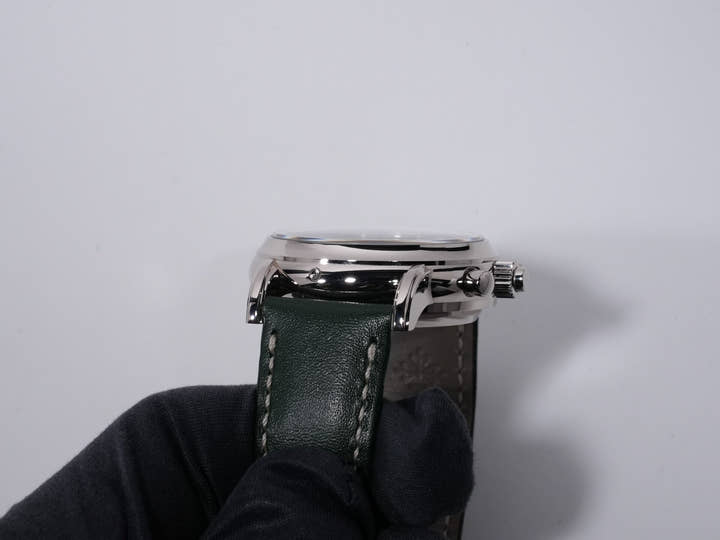 パテックフィリップ パーペチュアルカレンダー スプリットセコンド クロノグラフ Ref.5204G-001 ホワイトゴールド オリーブグリーンソレイユ文字盤 美中古 i9oanzws