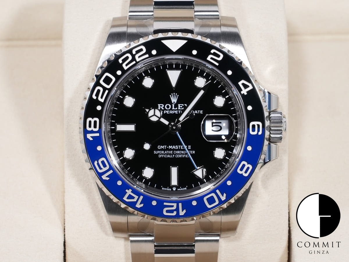 Rolex GMT-Master II Ref. 126710BLNR Stainless Steel Black Dial Oyster Bracelet