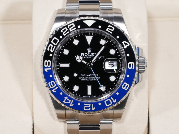 Rolex GMT-Master II Ref. 126710BLNR Stainless Steel Black Dial Oyster Bracelet