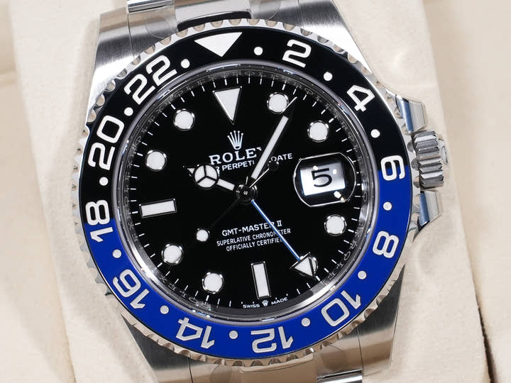 Rolex GMT-Master II Ref. 126710BLNR Stainless Steel Black Dial Oyster Bracelet