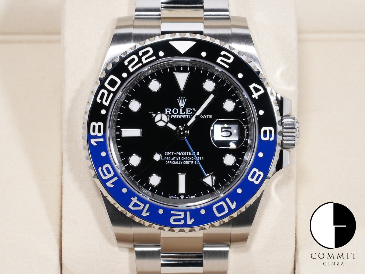 Rolex GMT-Master II Ref. 126710BLNR Stainless Steel Black Dial Oyster Bracelet