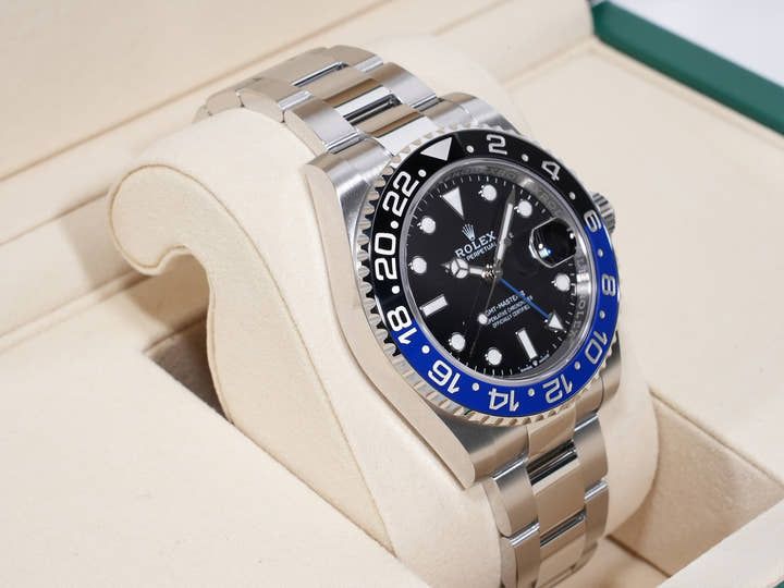 Rolex GMT-Master II Ref. 126710BLNR Stainless Steel Black Dial Oyster Bracelet