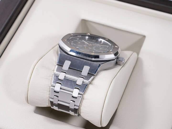 オーデマピゲ ロイヤルオーク デイデイト ムーンフェイズ Ref.25594ST.OO.0789ST.05 ステンレススチール ブルー文字盤 中古 9dtnwyjp