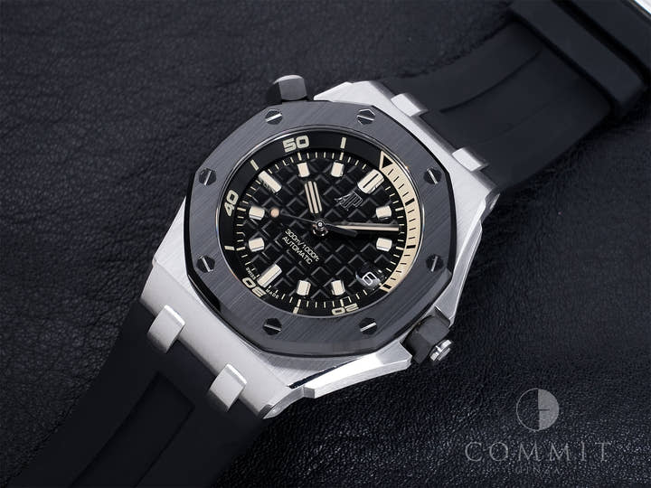 オーデマピゲ ロイヤルオーク オフショア ダイバー Ref.15720CN.OO.A002CA.01 ホワイトゴールド ブラック文字盤 中古 8gw7ixwa