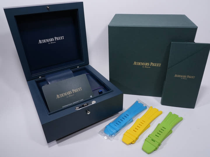 オーデマピゲ ロイヤルオーク オフショア ミュージックエディション Ref.15600TI.OO.A343CA.01 チタン ブルー文字盤