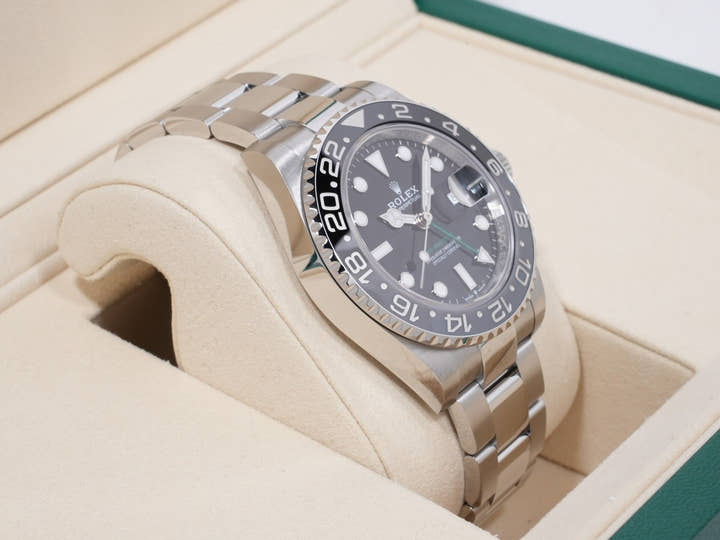 Rolex GMT-Master II Ref. 126710GRNR Stainless Steel Black Dial Oyster Bracelet