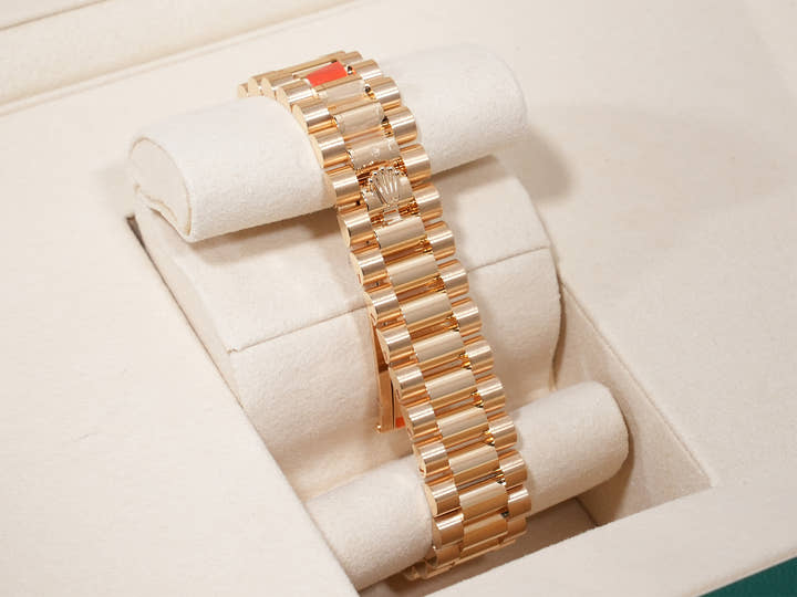 Rolex Datejust 31 Ref. 278278 Yellow Gold Red Ombre x 10 Diamond Dial President Bracelet Unused k8mesgdg