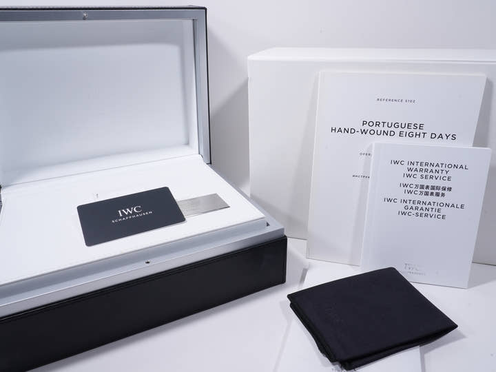 IWC ポルトギーゼ・ハンドワインド・エイトデイズ “150 イヤーズ” Ref.IW510211 18Kレッドゴールド ホワイト文字盤 極美品 f54q4hda