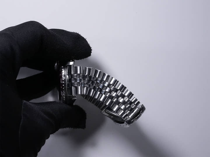 ロレックス GMTマスター Ref.1675 ステンレススチール ブラック文字盤 ジュビリーブレスレット 中古 tzm8t22b