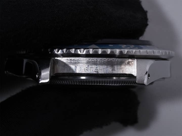 ロレックス GMTマスター Ref.1675 ステンレススチール ブラック文字盤 ジュビリーブレスレット 中古 tzm8t22b