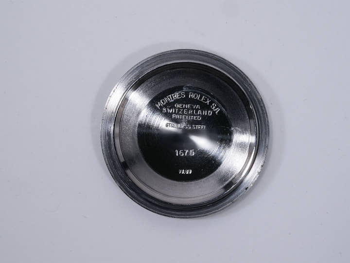 ロレックス GMTマスター Ref.1675 ステンレススチール ブラック文字盤 ジュビリーブレスレット 中古 tzm8t22b