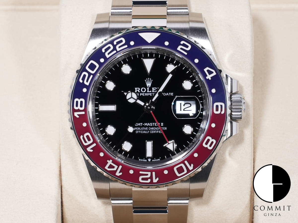Rolex GMT-Master II Ref. 126710BLRO Stainless Steel Black Dial Oyster Bracelet