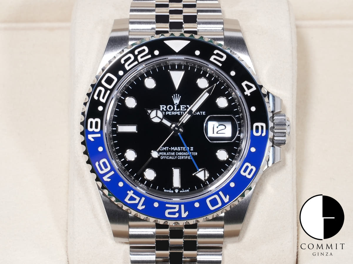 Rolex GMT-Master II Ref. 126710BLNR Stainless Steel Black Dial Jubilee Bracelet