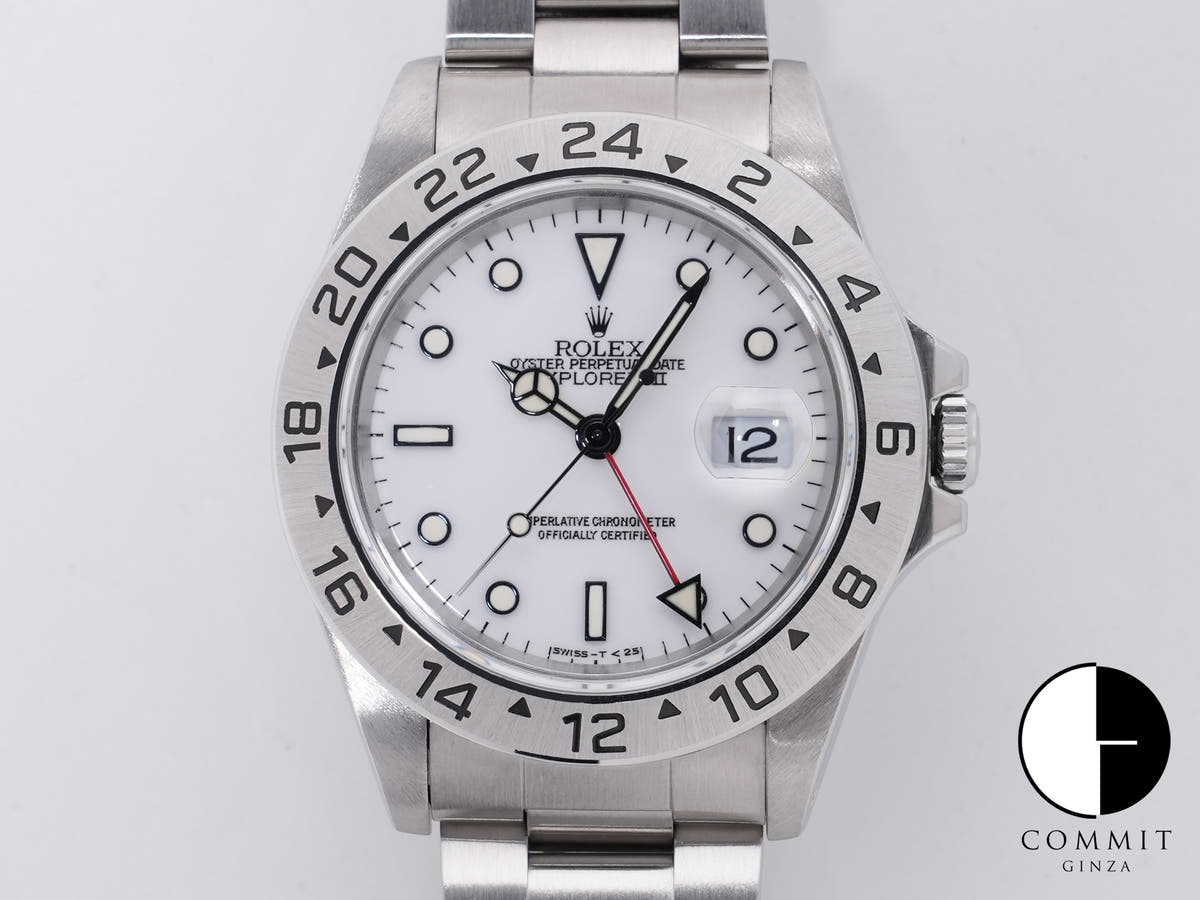 Rolex Explorer II Ref. 16570 Stainless Steel White Dial
