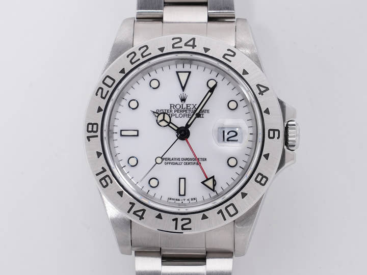 Rolex Explorer II Ref. 16570 Stainless Steel White Dial