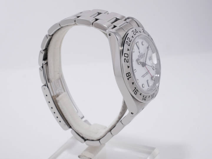 Rolex Explorer II Ref. 16570 Stainless Steel White Dial