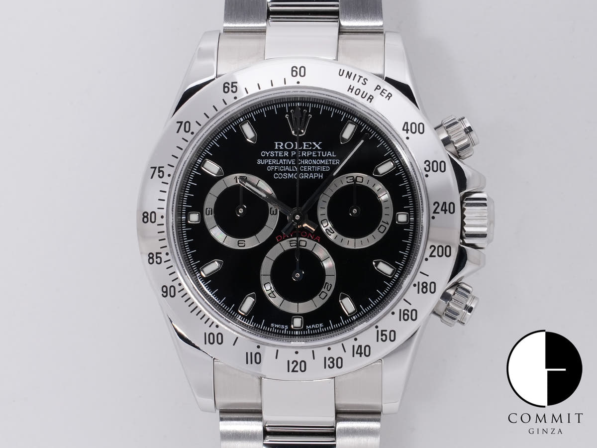 ロレックス デイトナ Ref.116520 ステンレススチール ブラック文字盤