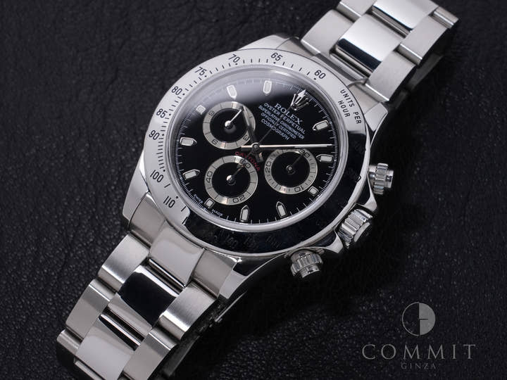 ロレックス デイトナ Ref.116520 ステンレススチール ブラック文字盤